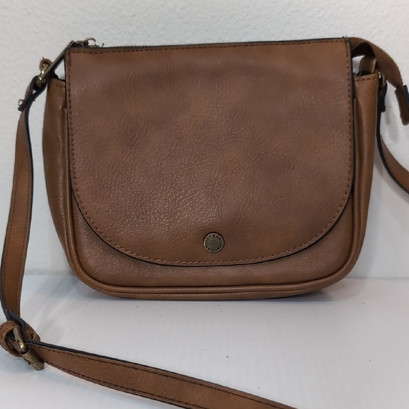 Steve Madden Handbags - Steve Madden Brown PU Leather Crossbody Bag